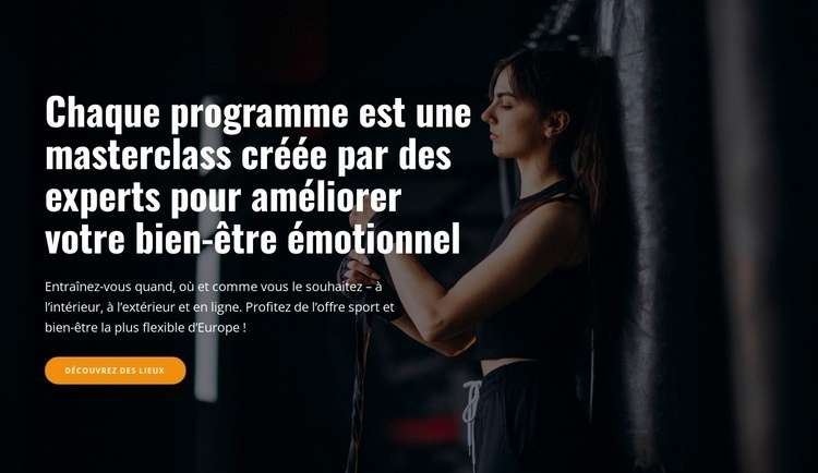 Programmes et masterclasses Modèles de constructeur de sites Web