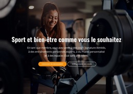 Thème WordPress Bienvenue Au Centre De Sport Et De Bien-Être Pour N'Importe Quel Appareil
