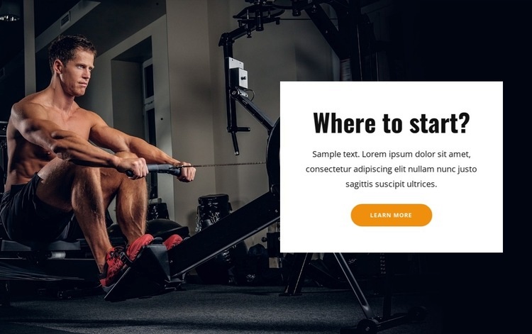 Book and enjoy a our workouts Homepage Design