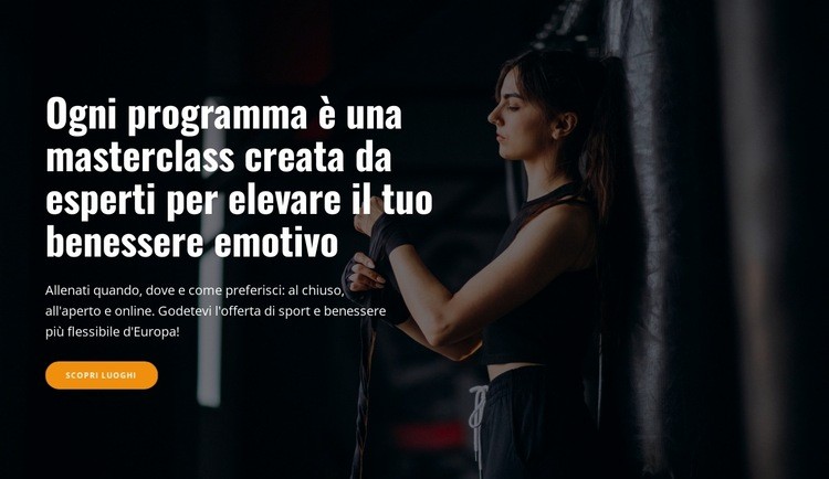 Programmi e masterclass Modello