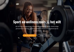 HTML-Ontwerp Voor Welkom Bij Sport- En Wellnesscentrum