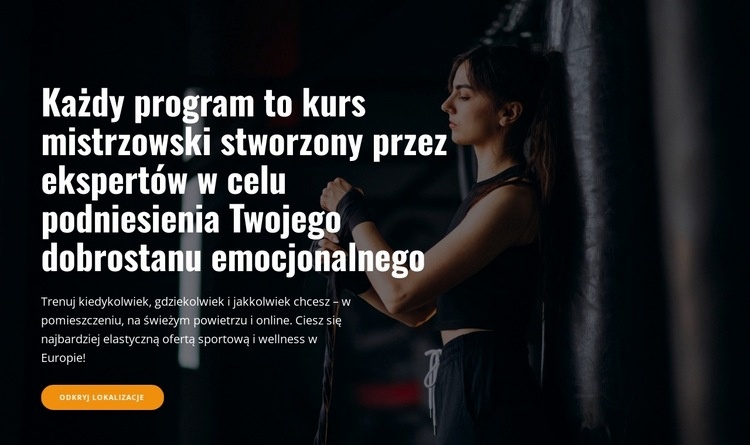 Programy i kursy mistrzowskie Szablony do tworzenia witryn internetowych