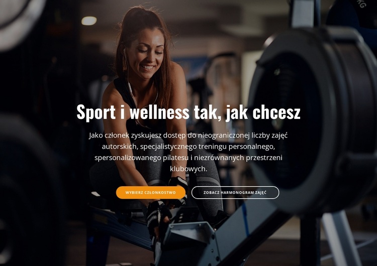 Zapraszamy do centrum sportu i odnowy biologicznej Motyw WordPress