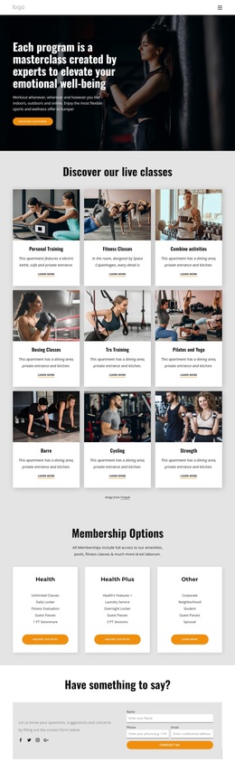 A Results-Driven Trainings - Free Website Template