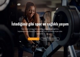 Spor Ve Sağlıklı Yaşam Merkezine Hoş Geldiniz - Modern Açılış Sayfası