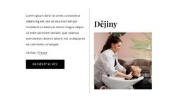 Skvělý Design Webových Stránek Pro Historie Kosmetického Salonu