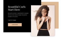 Free CSS Layout For Beautiful Curls Starts Here