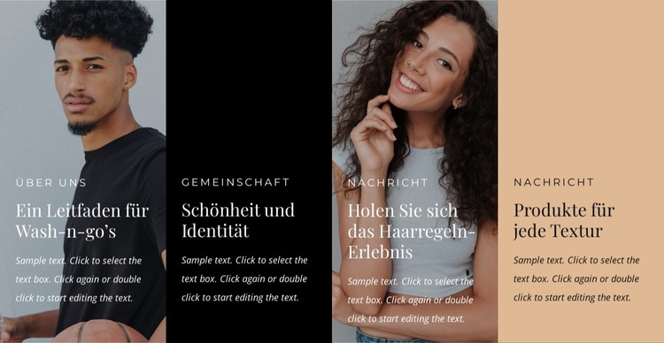 Locken und Wellen liegen voll im Trend CSS-Vorlage