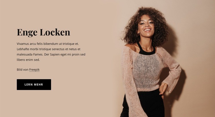 Enge Locken Website-Modell