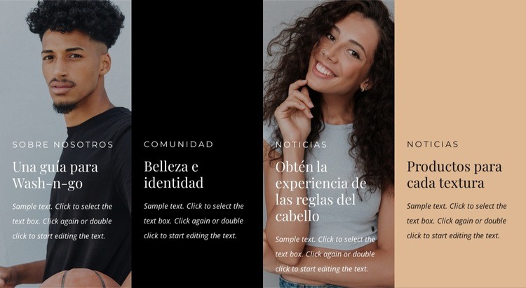 Los rizos y las ondas están muy de moda Diseño de páginas web