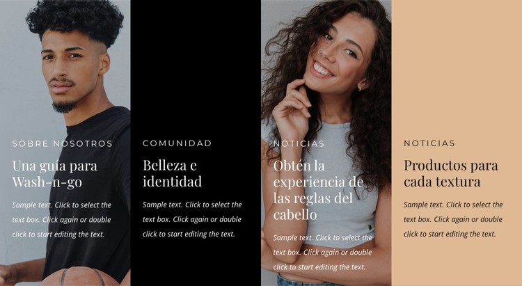 Los rizos y las ondas están muy de moda Plantilla CSS