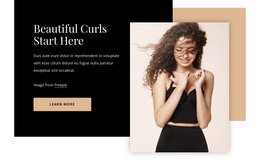 HTML Design For Beautiful Curls Starts Here
