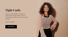 Tight Curls Templates Html5 Responsive Free