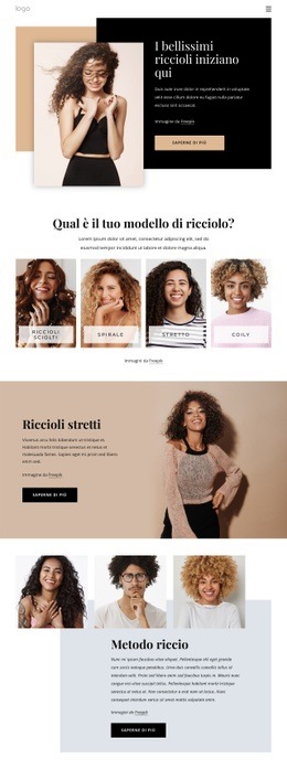 Tira Fuori Il Meglio Dai Tuoi Ricci Modelli Html5 Responsive Gratuiti