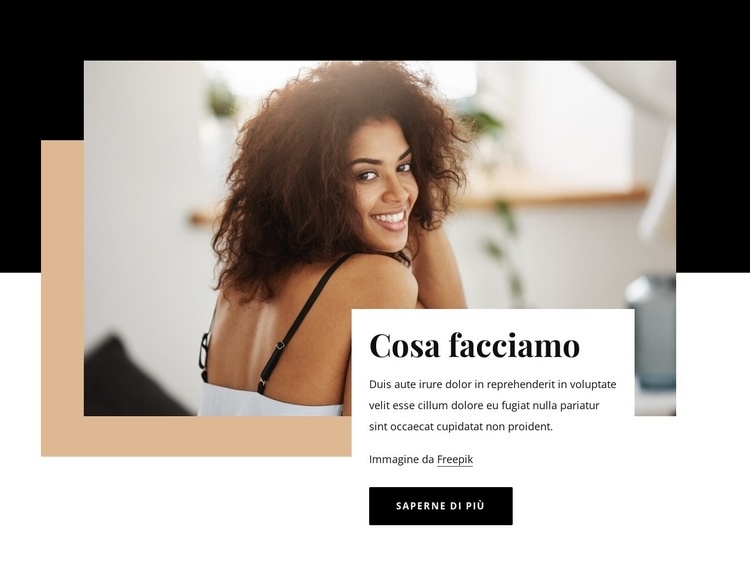 Utilizziamo solo i migliori prodotti per capelli ricci Modello HTML5