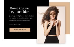 Gratis CSS-Indeling Voor Mooie Krullen Beginnen Hier