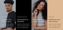 Krullen En Golven Zijn Erg Trendy - HTML-Paginasjabloon