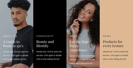 Curls And Waves Are Very Trendy - Website Template Download