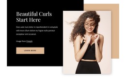 Beautiful Curls Starts Here - Free Download WordPress Theme