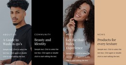 Curls And Waves Are Very Trendy - Professional WordPress Theme