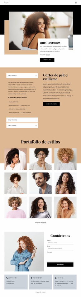 Especialistas Locales En Cabello Rizado - Inspiración De Plantilla Joomla