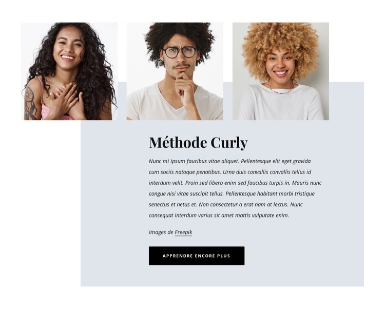 Coupes de cheveux et stylisme Modèle CSS