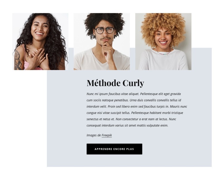 Coupes de cheveux et stylisme Modèle HTML