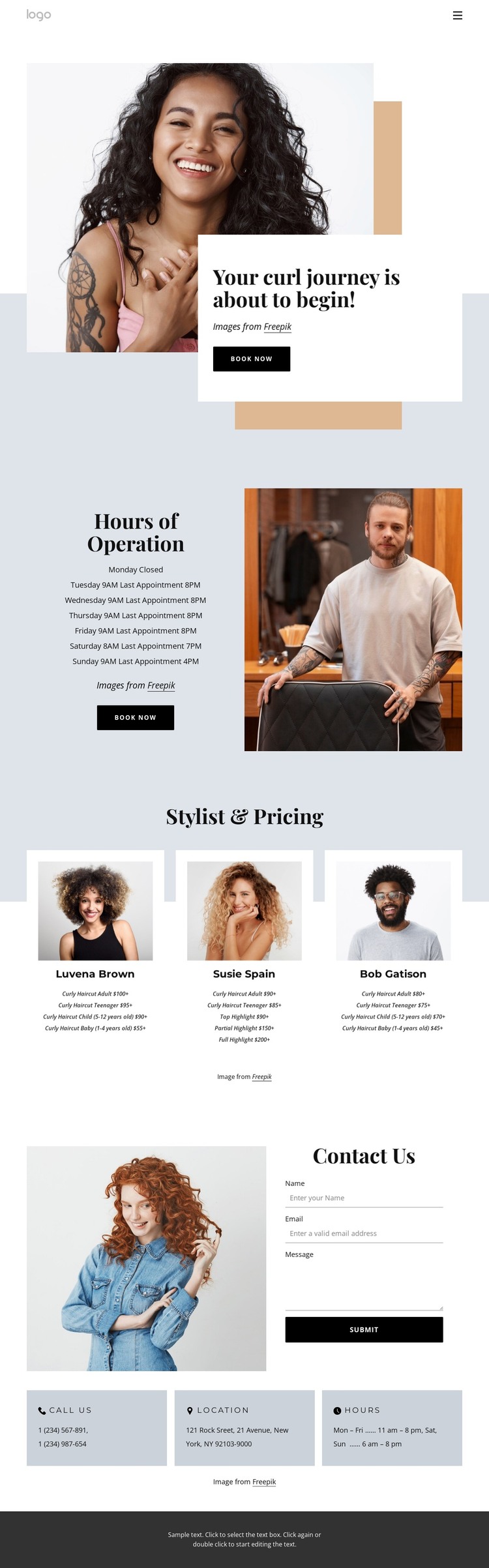 Your curl journey HTML Template