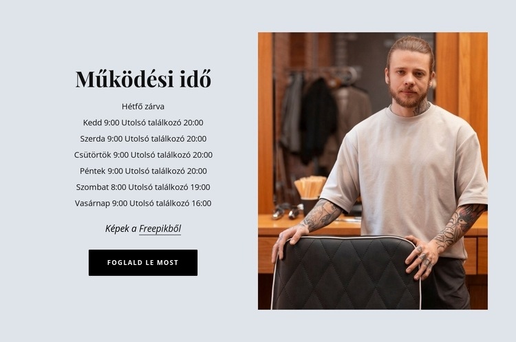 Foglaljon időpontot online még ma CSS sablon