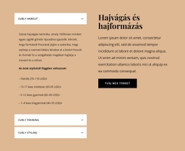 Hajvágás És Styling Sablon