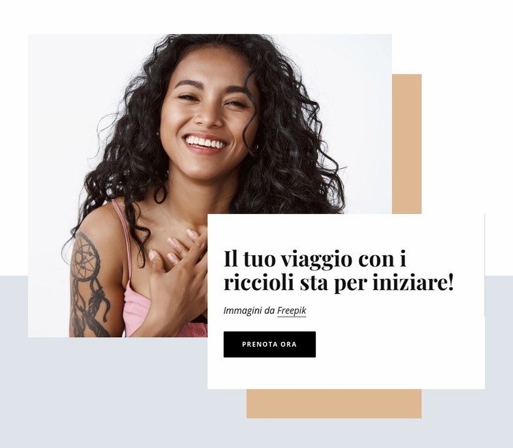 Lo studio dei ricci Modelli di Website Builder