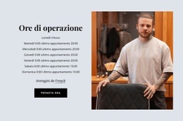 Bootstrap HTML Per Orari Del Salone Di Bellezza