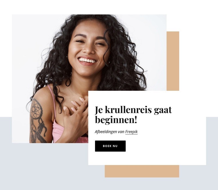 De krullenstudio Website ontwerp