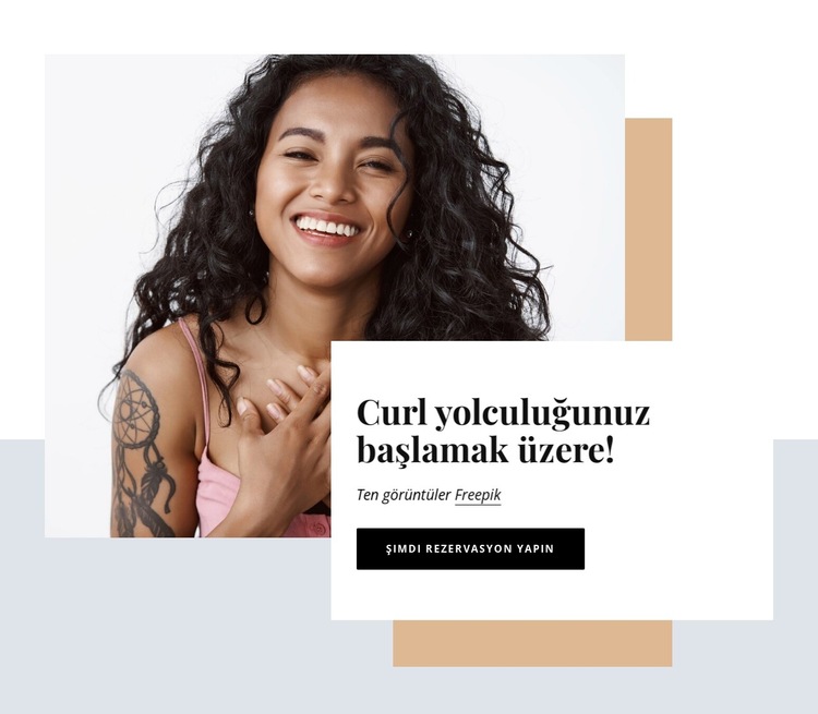 Kıvırcık stüdyo Web Sitesi Şablonu