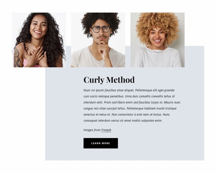 Haircuts and styling Website Mockup