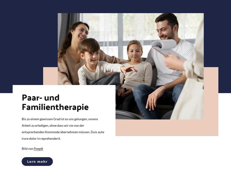 Paar- und Familientherapie CSS-Vorlage