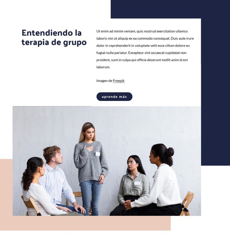 Terapia de grupo Diseño de páginas web