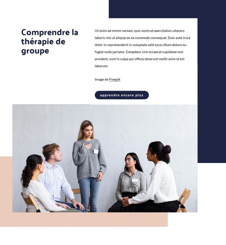 Thérapie de groupe Créateur de site Web HTML