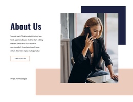 Discover Our Story One Page Template