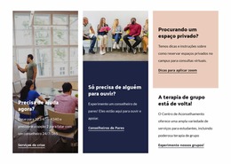 Centro De Terapia De Grupo - Modelo De Site Joomla Gratuito