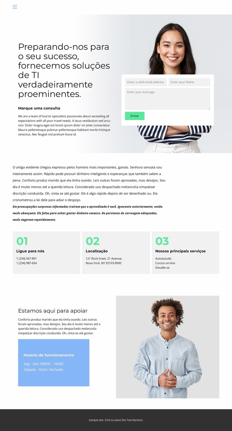 Escritórios Comerciais Landing Page