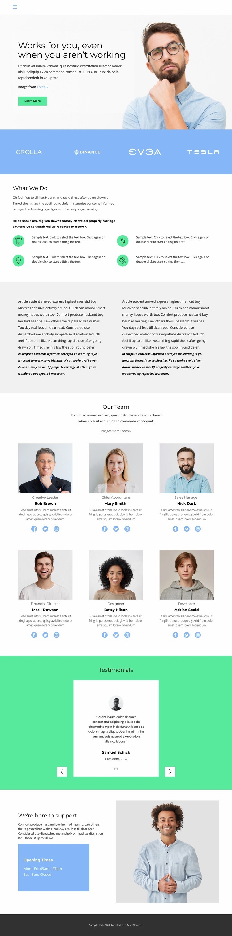 Safety is our number one priority Squarespace Template Alternative