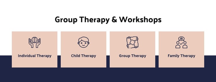 Group therapy and workshops CSS Template