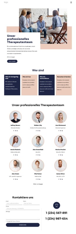 Unser Professionelles Therapeutenteam Woocommerce-Themes