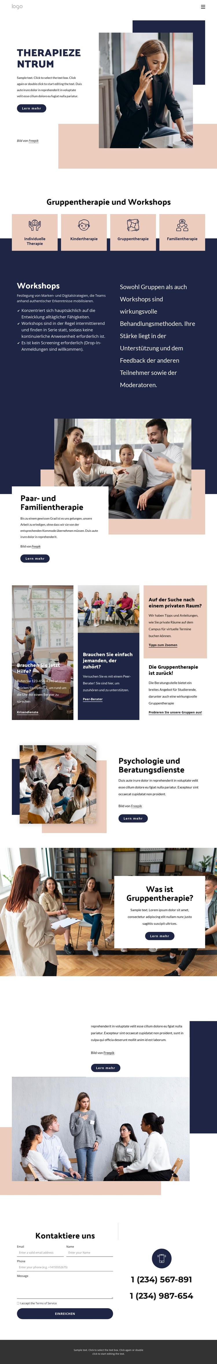 Therapiezentrum CSS-Vorlage