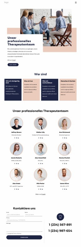 Website-Designer Für Unser Professionelles Therapeutenteam