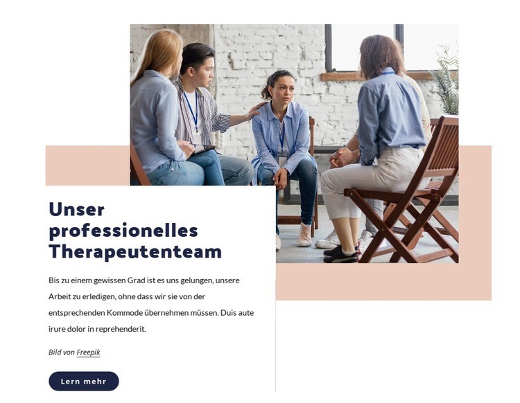 Therapeutenteam Website design