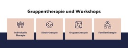 Gruppentherapie Und Workshops Online-Bildung