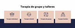 La Página De Destino Más Creativa Para Terapia De Grupo Y Talleres.