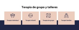 Terapia De Grupo Y Talleres. Plantilla HTML5 Y CSS3